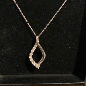 Zales Diamond necklace- 14K gold and diamonds